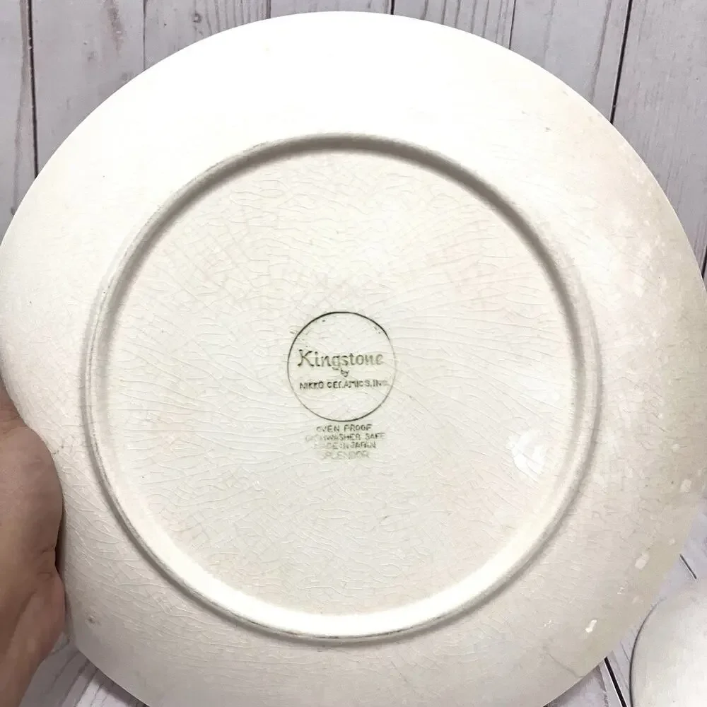 Vintage MCM Boho Nikko Splendor Daisy Plates Kingstone Japan Cottagecore (2)